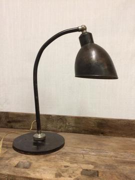 Industriële Bureaulamp tafellamp Christian Dell Bauhaus 2 st