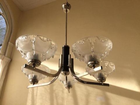 Plafondlamp hanglamp lamp Art Deco Vintage Industrieel hal