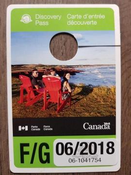 Discovery Pass Canada nationale parken pas