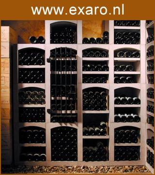 Vinicase stenen wijnrek, capaciteit 250 tot 10.000 flessen