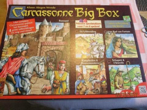 Big Box bruin Carcasonne Bordspellen NEDERLANDS 999 games