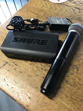 Shure BLX4 + SM58 beta mic (K14 band)