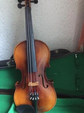 Elegante vintage Duitse 4/4 viool uit Mittenwald