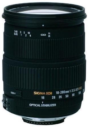Refurbished: Sigma 18-200 mm 3.5-6.3 DC OS 72 mm Filter