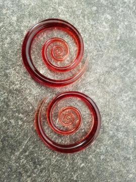 Glass Heart Studio Oor Spirals in diverse maten 4mm en 6mm
