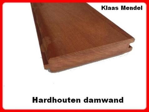damwand planken Hardhout 2.8 x 13.5 cm