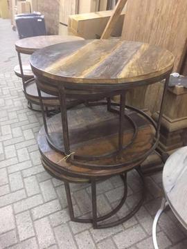 Prachtige ronde Salon tafelsetjes