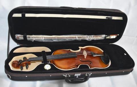 Stradivarius model 4/4 viool met koffer en strijkstok, NIEUW