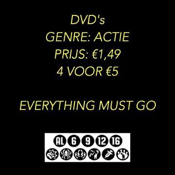 DVD's 'Actie' - €1,49/ 4 voor €5 - EMG