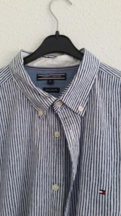 Tommy Hilfiger shirt/overhemd blue stripe