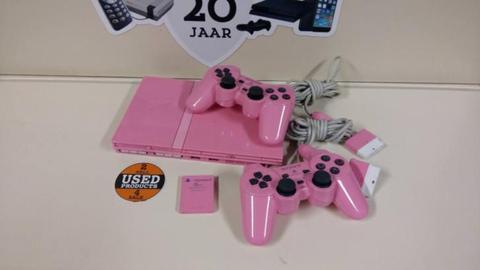 Sony Playstation 2 Slim | Roze | 2 Controllers