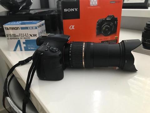Camera sony A58 incl 2 lenzen+een tas +2 batterijen