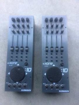 2 ongebruikte Xone 1D MIDI controllers v 74,95 per stuk