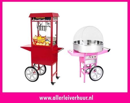 Popcornmachine & suikerspinmachine verhuur / huren