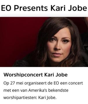 gevraagd kaartjes Kari Jobe in Veenendaal