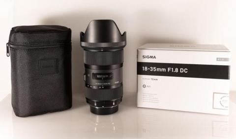 Nieuwstaat !!!Sigma 18-35mm f/1.8 DC HSM Art Nikon objectief