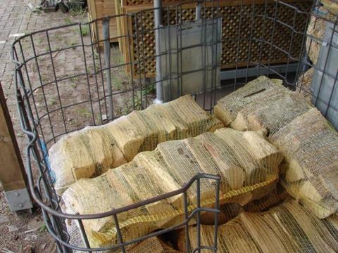 Ovengedroogd haardhout openhaardhout in zakken ca 70 Liter