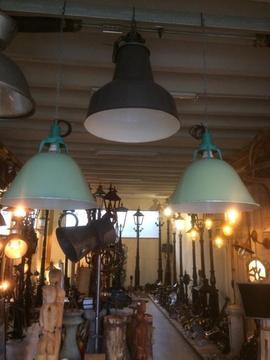 Industriele lampen statieflampen vintage