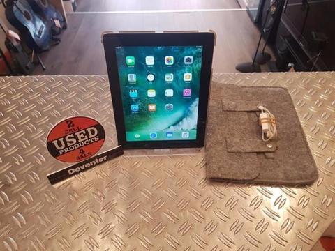 iPad 4 WiFi 16GB Zwart met lader, beschermer en tasje