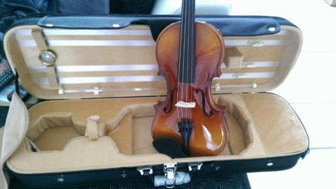 mooie handgemaakte 4/4 viool,compleet met luxe koffer