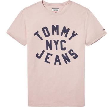 Tommy Hilfiger T-shirt Roze Met Logo Print