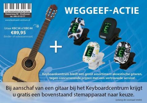 Mooie les-gitaar nu met gratis tuner! te koop in Eindhoven