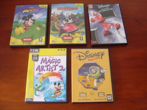 Vijf Originele Disney PC CD Rom's voor de Computer