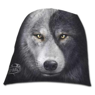 Wolf Chi, gothic metal fantasy wolven muts zwart - L