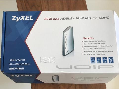 Zyxel P-2602HW VoIP ADSL2 WiFi modem