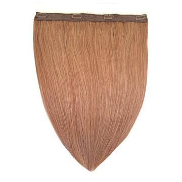 1 baan clip in hairextensions - Quad weft remy human hair