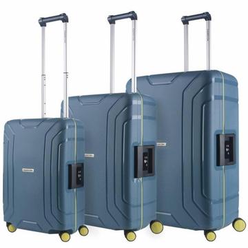 Carryon steward spinner 3-delige kofferset tsa ice blue