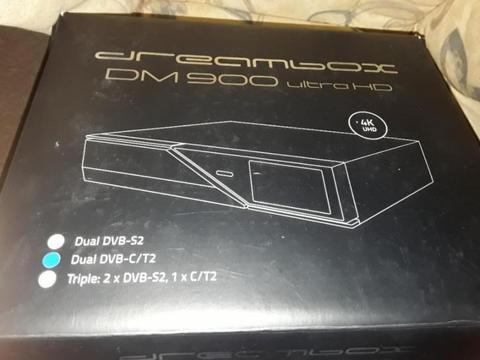 Originele Dreambox 900 UHD 4K met kabel tuner nieuw in doos