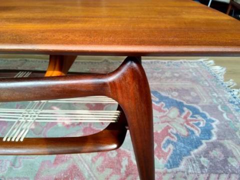 vintage teak salontafel '60 Louis van Teeffelen