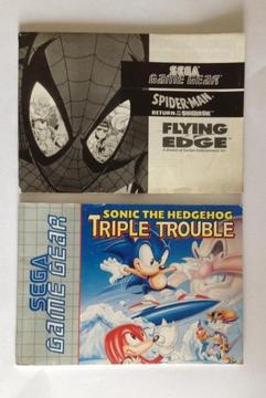Game Gear Handleidingen Sonic Triple Trouble Spider-man Six