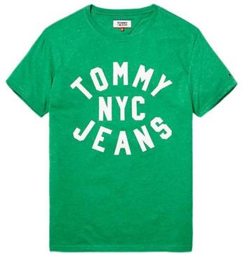 Tommy Hilfiger T-shirt Groen Met Logo Print