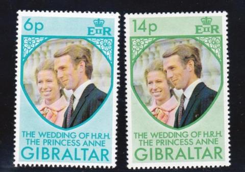 Gibraltar Huwelijk prinses Anne 1973
