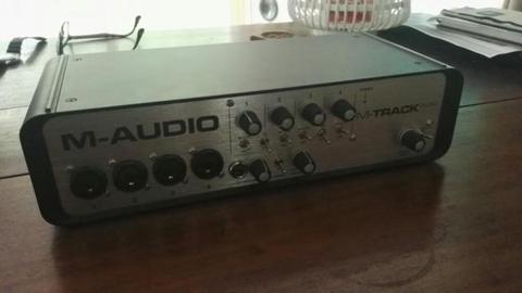 M-audio M-track quad 4 track interface usb