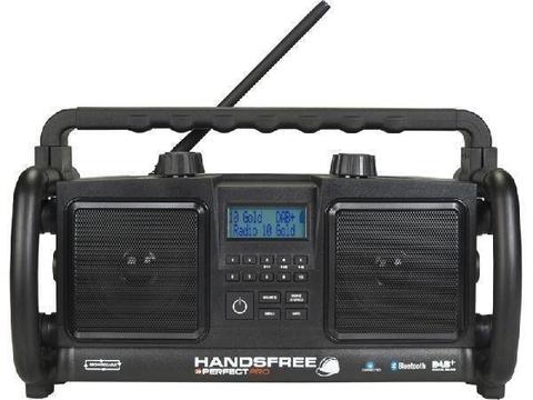 PerfectPro Handfree bouwradio FM, Dab, Aux-in oplaadbaar