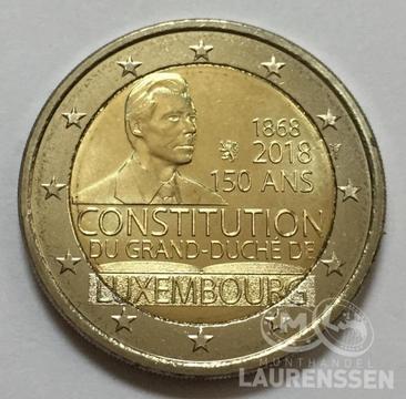 2 euro Luxemburg 2018 UNC (150 jaar grondwet)