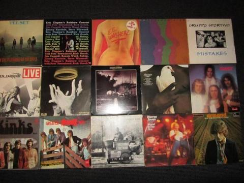 30 LP's partij vinyl verzameling pop rock lps jaren 60 en 70