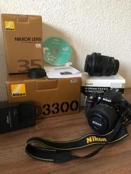 Fototoestel Nikon D3300 - Volledig compleet pakket