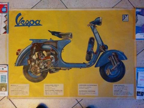 Gevraagd Vespa club scooter items uit de 50 en 60er jaren