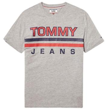 Tommy Hilfiger T-shirt Grijs Regular Fit Met 25% Korting!