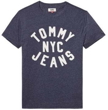 Tommy Hilfiger T-shirt Navy Met Logo Print -25%