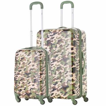 Travelz camouflage print koffers 2- delige set