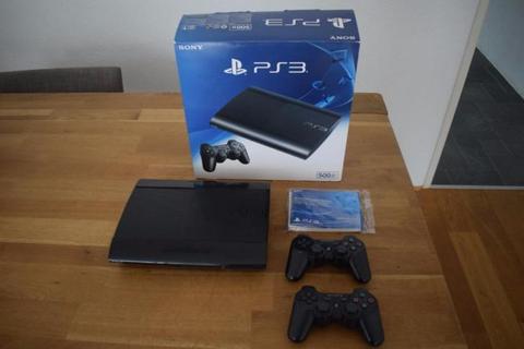 Sony playstation 3 500 GB Ultra slim incl. 2 controllers