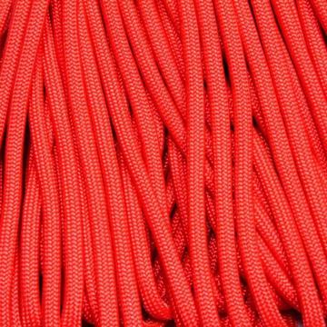 Glossy Red Paracord 550 - Type 3 - Per meter - #7