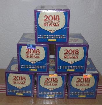 Panini WK 2018 - 6x gesealde box (300 zakjes, 1500 stickers)