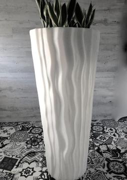 Witte Formadri Verlichte Design Vaas 125 hoog
