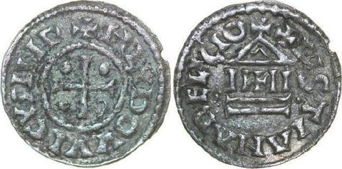 Obol 814 840 n Chr Carolingians Louis I, the Pious 814 84